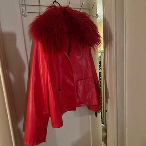 Jazzy (detachable collar) red jacket